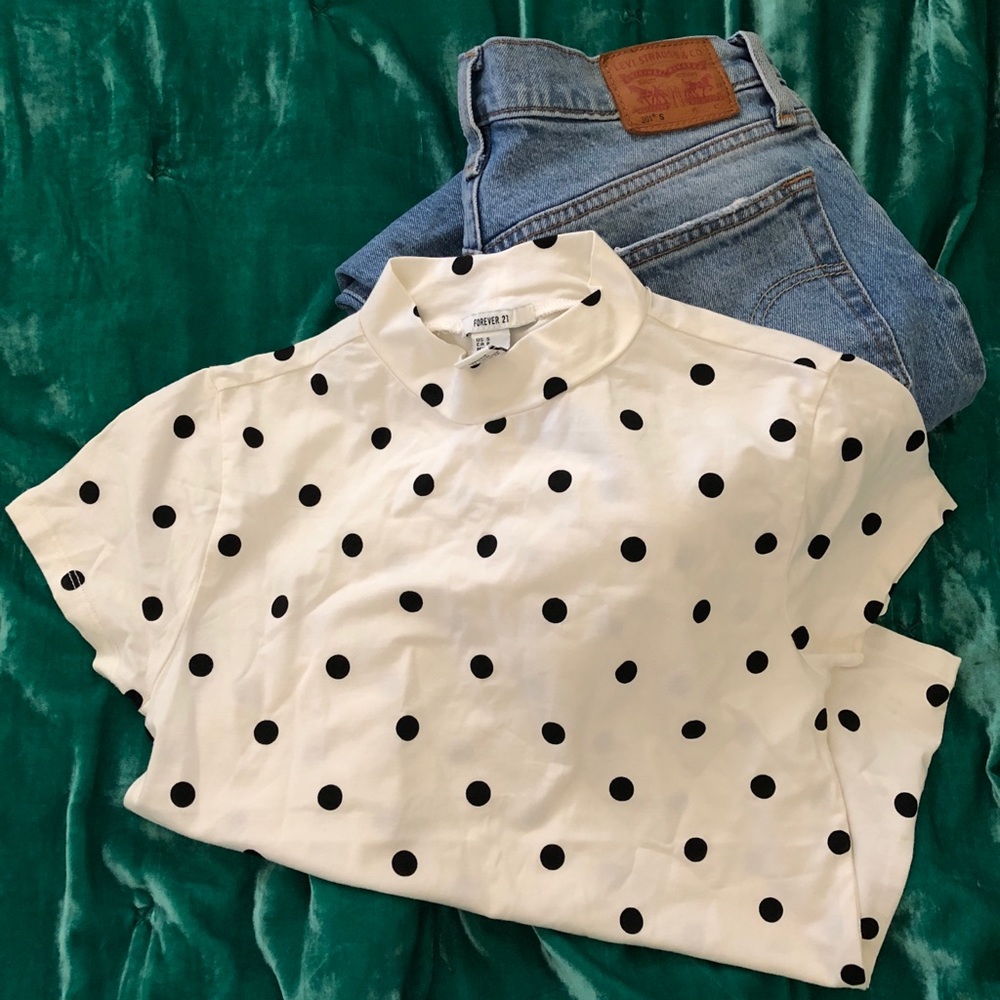 Forever 21 polka dot shirt